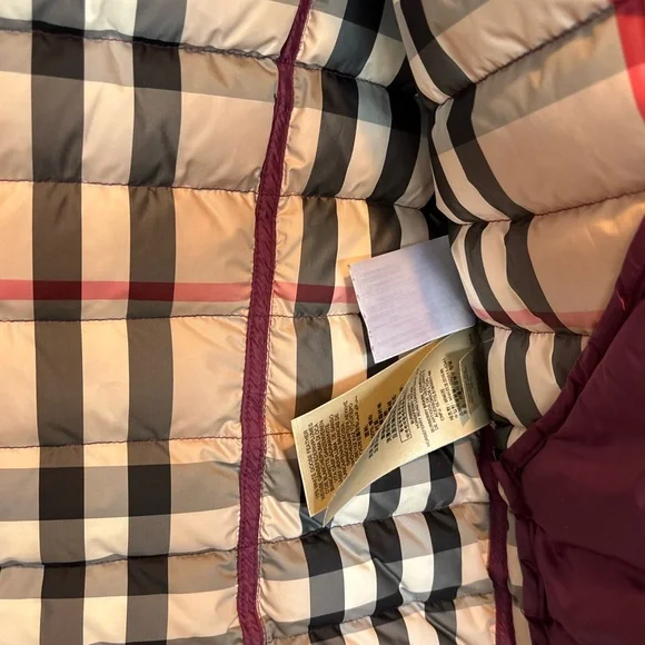 Burberry Women's Plum Quilted Vest - Picture 4 of 10